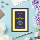 Invitations En Acrylique L'étoile de David Bar Mitzvah (Insitu (Mariage))
