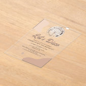Invitations En Acrylique Lets Disco Retro Super 30e fête d'anniversaire (Poser)