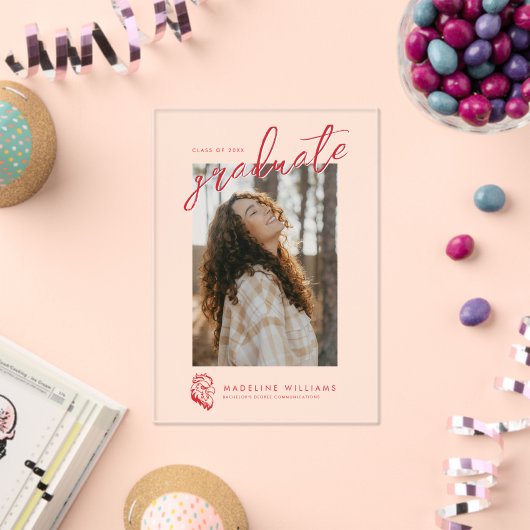 Invitations En Acrylique Licence de l'Université d'État de Jacksonville (Insitu (Célébration))