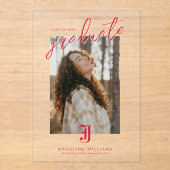 Invitations En Acrylique Licence de l'Université d'État de Jacksonville (Recto)