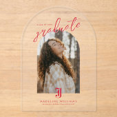 Invitations En Acrylique Licence de l'Université d'État de Jacksonville (Recto)