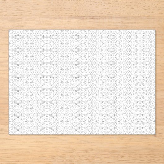 Invitations En Acrylique Light Grey Geometric Tile Pattern (Recto)