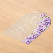 Invitations En Acrylique Lilac Arch Wedding (Poser)