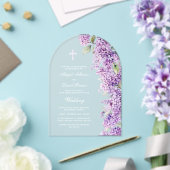 Invitations En Acrylique Lilac Arch Wedding (Insitu (Mariage))