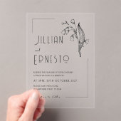 Invitations En Acrylique Lily de Valley || Aucun cadre enfichable couleur p (In situ (ordinateur de poche))