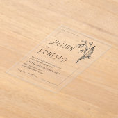 Invitations En Acrylique Lily de Valley || Aucun cadre enfichable couleur p (Poser)