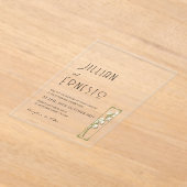 Invitations En Acrylique Lily de Valley || Image couleur v1 personnalisée (Poser)