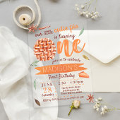 Invitations En Acrylique Little Cutie Pie Automne 1er Anniversaire