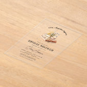 Invitations En Acrylique Livre fleur sauvage Nouveau chapitre commence Fête (Poser)