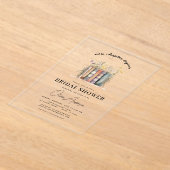 Invitations En Acrylique Livre fleur sauvage Nouveau chapitre commence Fête (Poser)