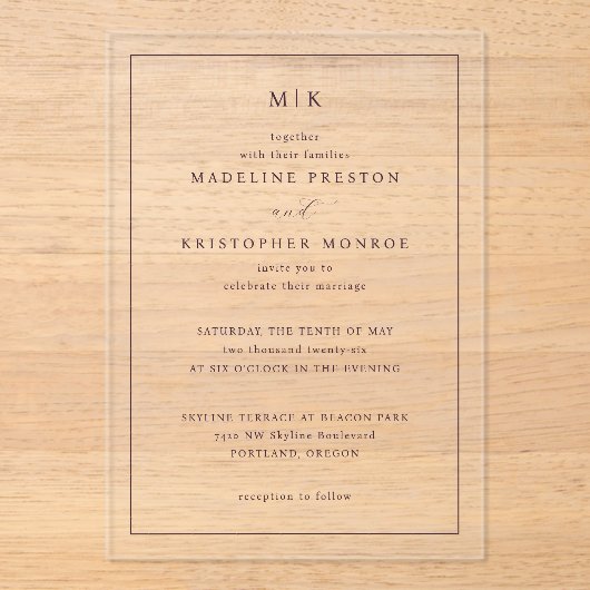 INVITATIONS EN ACRYLIQUE ___LLMGEN___ 16 (Recto)