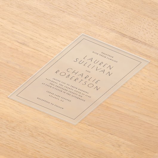 INVITATIONS EN ACRYLIQUE ___LLMGEN___ 17 (Poser)