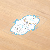 Invitations En Acrylique Locally grown boy baby shower Baby sprinkle (Poser)