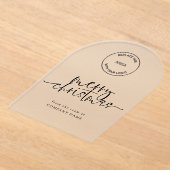 Invitations En Acrylique Logo de l'entreprise Joyeux Noël Acrylique voeux (Poser)