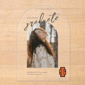 Invitations En Acrylique Logo de l'Université d'État de l'Idaho (Recto)