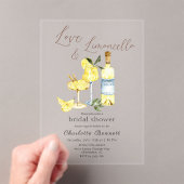 Invitations En Acrylique Love Limoncello Cocktail Fête des mariées (In situ (ordinateur de poche))