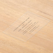 Invitations En Acrylique Lucilla Elégant Mariage moderne Enregistrer la dat (Poser)