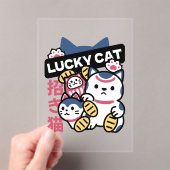 Invitations En Acrylique Lucky Cat Maneki Neko – Japanese Fortune Cat  (In situ (ordinateur de poche))