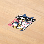 Invitations En Acrylique Lucky Cat Maneki Neko – Japanese Fortune Cat  (Poser)