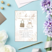Invitations En Acrylique Lui ou elle Fleur sauvage Vêtements de bébé Révéla (Insitu (Mariage))