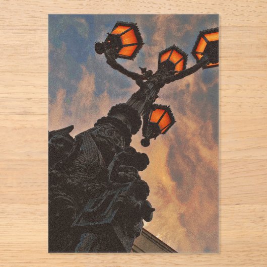 Invitations En Acrylique lumière de rue (Recto)