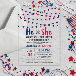 Invitations En Acrylique Lumières Guirlandes Fête de Révélation du Sexe du