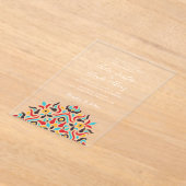 Invitations En Acrylique Luxe esthétique géométrique Mariage Mandala (Poser)