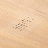 Invitations En Acrylique Luxury Acrylic Annual Holiday Party  (Poser)