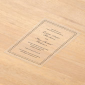 Invitations En Acrylique Lynnea Simple mariage élégant Enregistrer la date (Poser)