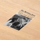 Invitations En Acrylique Magazine Editorial Journal Mariage Enregistrer la  (Poser)