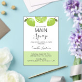 Invitations En Acrylique Main Squeeze Tropical Citrus Green Bridal Shower  (Insitu (Mariage))