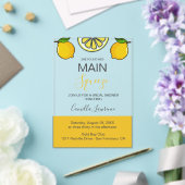 Invitations En Acrylique Main Squeeze Tropical Citrus Lemon Bridal Shower  (Insitu (Mariage))
