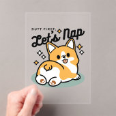 Invitations En Acrylique Mais d'abord, Nappons - mignon Caricature à bouton (In situ (ordinateur de poche))