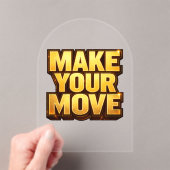 Invitations En Acrylique Make Your Move (In situ (ordinateur de poche))