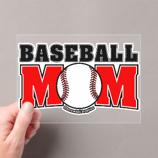 Invitations En Acrylique Maman de baseball