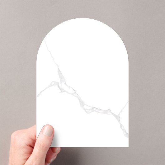 Invitations En Acrylique Marbre blanc (In situ (ordinateur de poche))