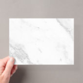 Invitations En Acrylique Marbre Blanc (In situ (ordinateur de poche))