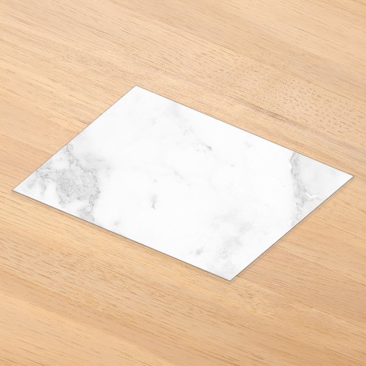 Invitations En Acrylique Marbre Blanc (Poser)