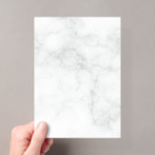Invitations En Acrylique Marbre Blanc Moderne (In situ (ordinateur de poche))