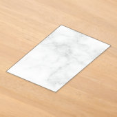 Invitations En Acrylique Marbre Blanc Moderne (Poser)