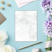 Invitations En Acrylique Marbre Blanc Moderne (Insitu (Mariage))