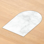 Invitations En Acrylique Marbre Blanc Moderne (Poser)