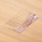 Invitations En Acrylique marbre d'encre | Confirmation (Poser)