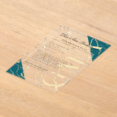 Invitations En Acrylique Marbre doré | Gala des entreprises (Poser)