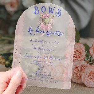 Invitations En Acrylique Marché des mariées tout frais venu du marché Fête