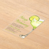 Invitations En Acrylique Margarita Margs & Mariage Cocktail Bachelorette (Poser)