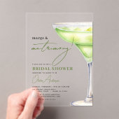 Invitations En Acrylique Marges et mariage Fête des mariées moderne (In situ (ordinateur de poche))