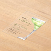 Invitations En Acrylique Marges et mariage Fête des mariées moderne (Poser)