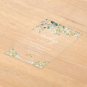 Invitations En Acrylique Mariage à la verdure Eucalyptus (Poser)
