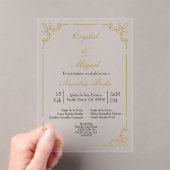Invitations En Acrylique Mariage acrylique (In situ (ordinateur de poche))